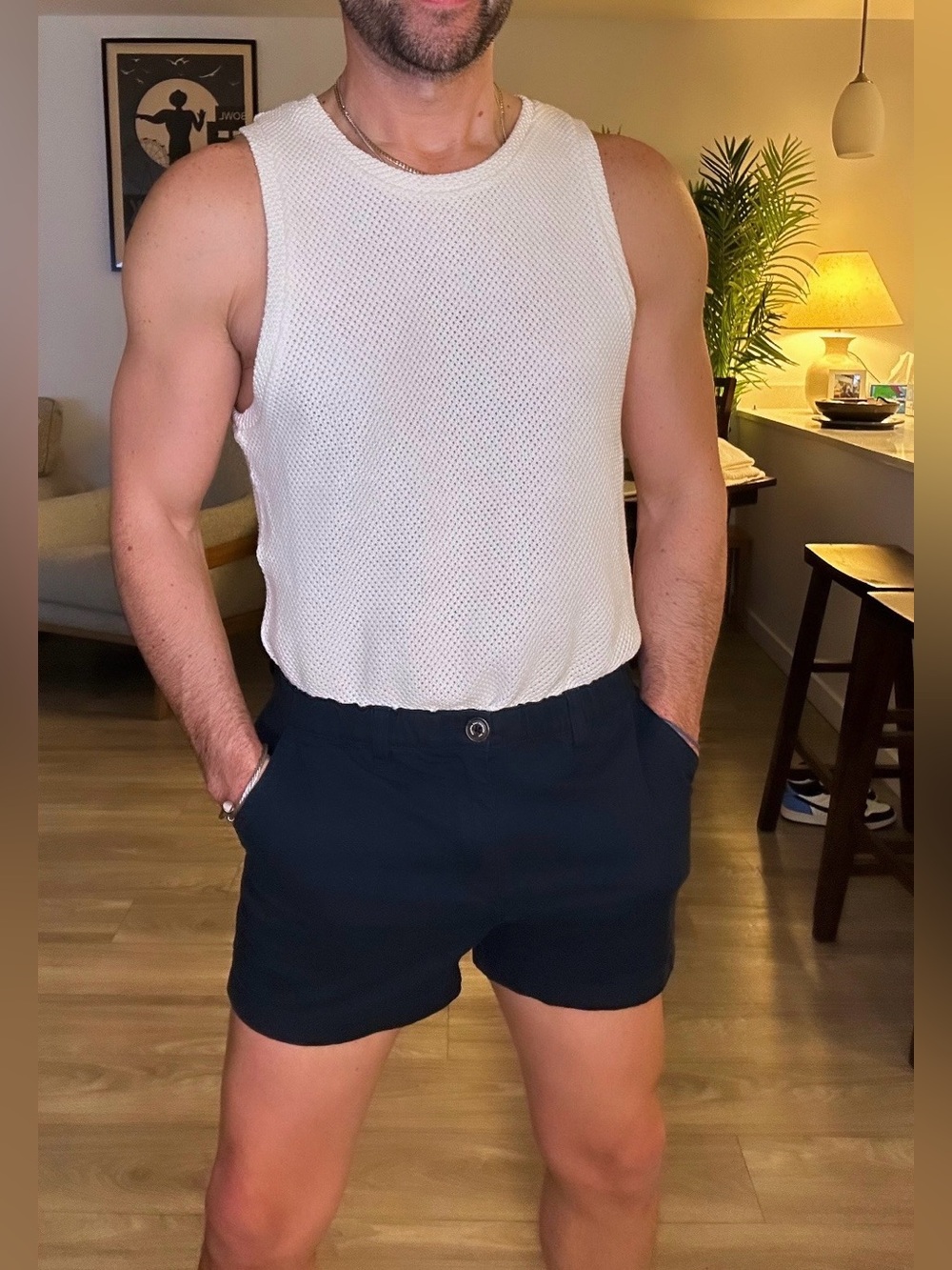 chubbies | 4" Original Stretch Shorts in Navy Blue (Small) - Picture 11 of 13
